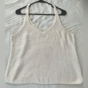 Express X lady gang sweater tank. Off white color. Very comfortable, size L.